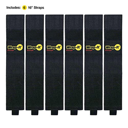 Twin-Straps by Wrap-It Storage - 16" (6-Pack) - size: 16" (6 Pack)