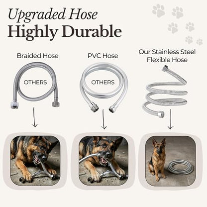 Automatic Pet Water Dispenser - 304 Stainless Steel Auto-Fill Water Bowl for Dogs - Poultry & Livestock - Float Water Level Control - 3/4" GHT Faucet Compatible - Wall Mount/Ground Use - size: 2 GAL