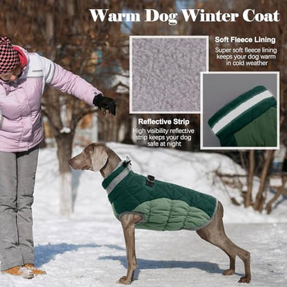 Lelepet Dog Coat for Small Dogs Waterproof Dog Jacket with Harness Built in - color: Teal Green, size: X-Small