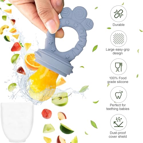 Silicone Baby Feeding Set, Suction Plates Bowls Bibs for Self Feeding –Gray | Baby Plates, Silicone Feeding Set, BPA-Free Toddler Bowls, Baby Spoons Forks, Empower Independence, Easy Clean - color: Gray