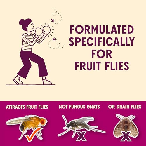 Aunt Fannie's FlyPunch Fruit Fly Trap Refill, Refill up to 5 Jars, 32 oz