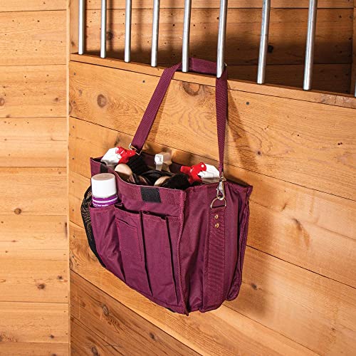 Dura-Tech X-Large Universal Grooming Tote | Color Black | Ample Storage for Grooming Essentials | Keeps Items Clean with Dust Cover | Non-Collapsing Inside Pockets | Adjustable Shoulder Strap - color: Black
