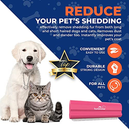 EquiGroomer 5-Inch Undercoat Deshedding Brush for Dogs & Cats, Pink - color: Pink, size: 5 Inch