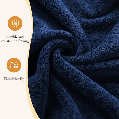Electric Heated Blanket 84"×90" Queen Size, Fluffy Cozy for Home, Office, Hotel, 4 Heating Levels & 10H Auto-Off, Overheat Protection, Dual Controllers, Fast Heating - Dark Blue - color: 06-dark Blue, size: Queen Size (84"x90")