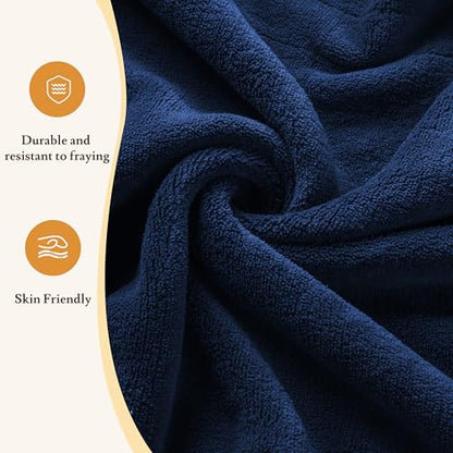 Electric Heated Blanket 84"×90" Queen Size, Fluffy Cozy for Home, Office, Hotel, 4 Heating Levels & 10H Auto-Off, Overheat Protection, Dual Controllers, Fast Heating - Dark Blue - color: 06-dark Blue, size: Queen Size (84"x90")