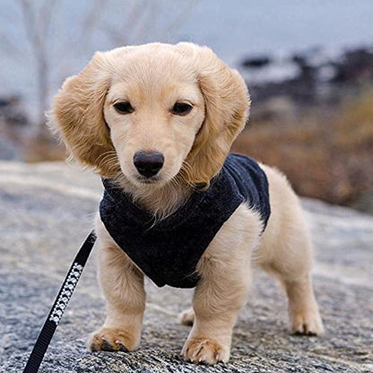 Gooby Fleece Vest Dog Sweater, Black, Medium - color: Black, size: Medium (Around 11-lb)