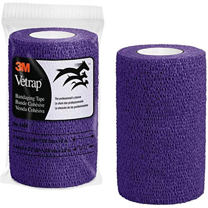 3M Vetrap Bandage Tape, 2" x 5 Yard Roll, Blue