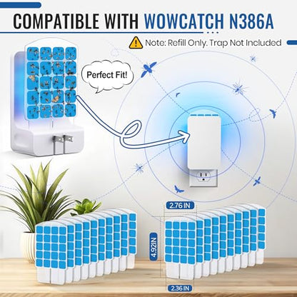 20 Pack Fly Trap Refills Compatible with WowCatch N386A Fly Trap - style: N386A