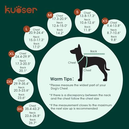 Kuoser Dog Winter Coat, Reversible Waterproof Dog Jacket with Reflective Strip, Warm Dogs Fleece Vest Adjustable Doggy Cold Weather Clothes Plaid Christmas Outfit Pet Apparel for Medium Dogs, Pink M - color: Pink, size: Medium (Chest Girth: 17.3-20.9'' )