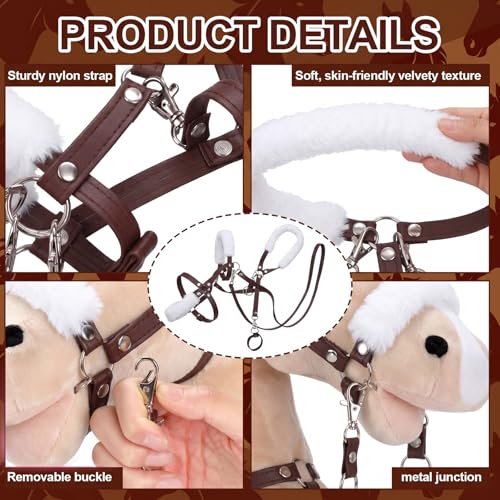 Shappy Hobby Horse Bridle Toy Accessories,Brown - color: Brown