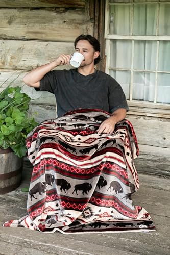 Lazy One Soft Cloud Fleece Throw Blanket – Cozy Polyester Blanket 50" x 70" – Warm, Lightweight Fleece Throw for Bed, Couch, or Sofa (Buffalo Fair Isle) - color: Buffalo Fair Isle