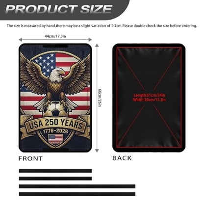 250th Anniversary Football Eagle RV Windows Sunshade RV Door Window Sunshield Cover Privacy Screen Window Shade RV Accessories Universal Fit Sunshade Privacy Screen Window Cover - color: 250th Anniversary Football Eagle