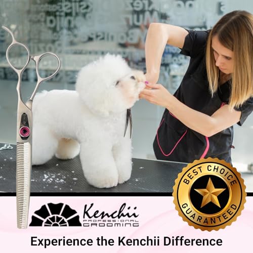 Kenchii Love Dog Grooming Shears, 46 Tooth Thinner - size: 46 Tooth Thinner