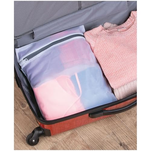 iDesign Medium and Large Laundry Delicates-Set of 12-White Mesh Wash Bags M12 - size: Medium and Large, style: Pack of 12