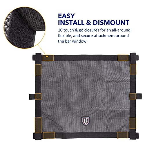 Harrison Howard Horse Trailer Window Screen, Adjustable Touch Tape Window Screen Mesh, Horse Trailer Accessories 26 * 35 in - size: 26*35inch