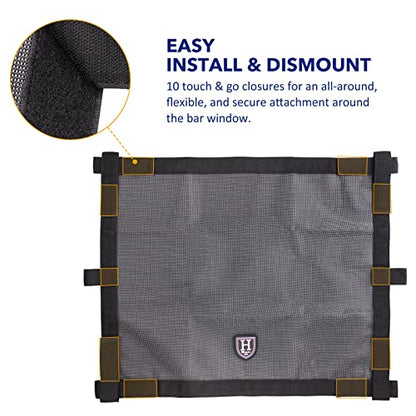 Harrison Howard Horse Trailer Window Screen, Adjustable Touch Tape Window Screen Mesh, Horse Trailer Accessories 26 * 35 in - size: 26*35inch