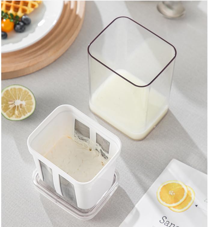 1100ML Large Yogurt Strainer, Ultra Fine Mesh Greek Yogurt Filter