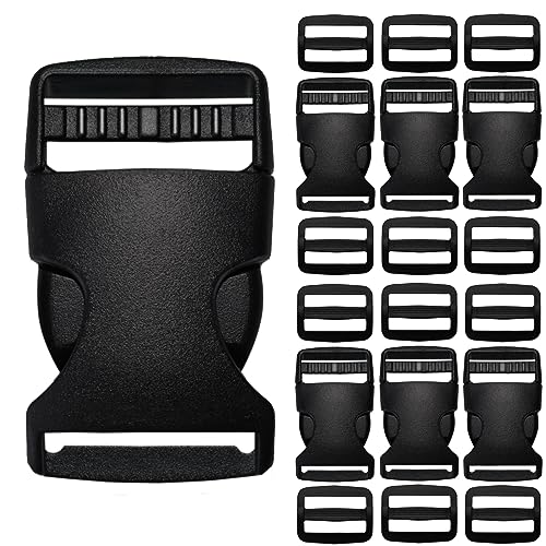 1 Inch Buckles Kit, 6 Buckles for Backpack Fanny Pack Belt Dog Collars. - color: 1 Inch Buckles