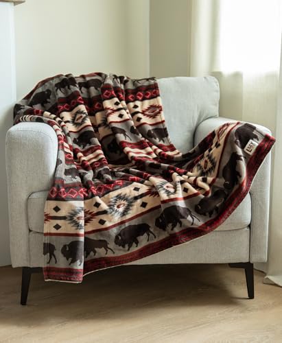 Lazy One Soft Cloud Fleece Throw Blanket – Cozy Polyester Blanket 50" x 70" – Warm, Lightweight Fleece Throw for Bed, Couch, or Sofa (Buffalo Fair Isle) - color: Buffalo Fair Isle