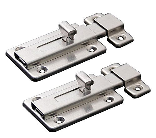 Stainless Steel Door Latch Sliding Lock Barrel Bolt (4-1/5") - style: 4-1/5"