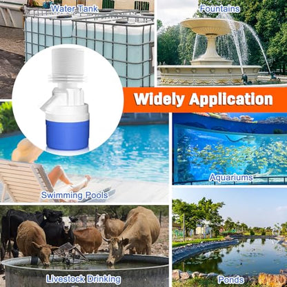 2" Water Float Valve for Water Tank, Water Troughs, Pond, Pool, Livestock - color: 2" Top Inlet