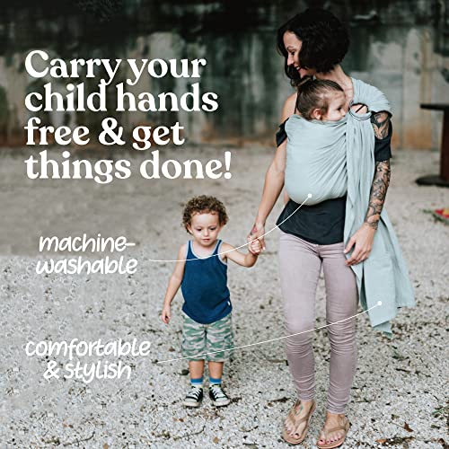 Nalakai Luxury Ring Sling Baby Carrier, Soft Linen Blend Baby Sling, Baby Wrap, Wear Your Little One Close to Your Heart, Longer Length
