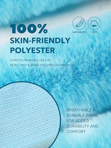 Harrison Howard Fleece Halter Covers for Horses, Set of 9, Prevent Hair Loss Pressure Marks, Padded Horse Halter Fleece Set Sky Blue - color: Sky Blue
