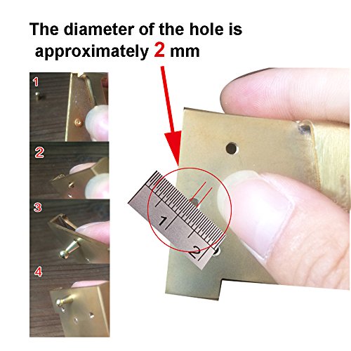 Myya DIY Belt Buckle Screws Hook Replacement for Repair Belts Handbag Accessories - color: Silver