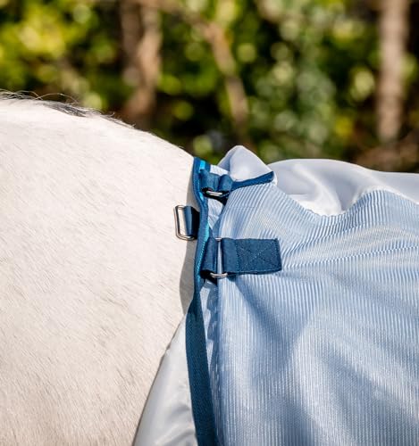 Horseware® Amigo® Bug Rug Fly Sheet 0g - Lunar Rock/Navy & Lime, 45 inches - color: Lunar Rock/Navy & Lime, size: 45 inches