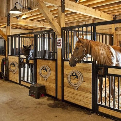 Horse Bridle Racks 16 Counts Metal Hanger Black Bridle Hooks | Horse Tack Storage Halter Hooks, Barn Supplies Bracket, With Screws Tubes, Stable Organization Tool, Horse Barn Supplies