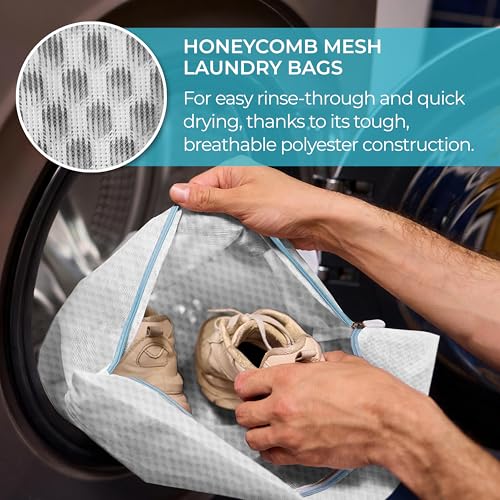 Laundry Bags for Delicates,3Pcs, Honeycomb Mesh,12 x 16 Inches