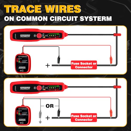 AWBLIN Wire Tracer Automotive Short & Open Finder Circuit Breaker Finder | DC 6-42V Car Broken Wire Detector Tool Electrical Circuit Tester Fault Probe Cable Tracker Auto Wire Locator