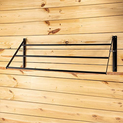 EASY-UP Tiered Mountable Collapsible Blanket/Pad Rack | Maximizes Stable Space | Keeps Tack Organized | Collapsible Design | Durable Construction | 5-Year Warranty