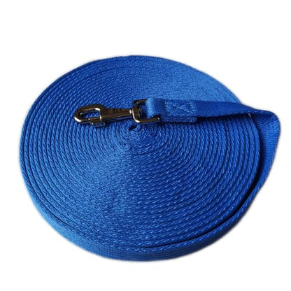Horse Training Lunge Line with Alloy Trigger Buckle for Accurate Equestrian Training of 32.8 ft(10 Meters) - color: Blue
