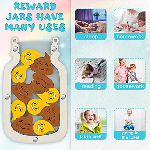 Qunclay Potty Training Jar with Stars for Toddlers,Fresh Style - style: Fresh Style