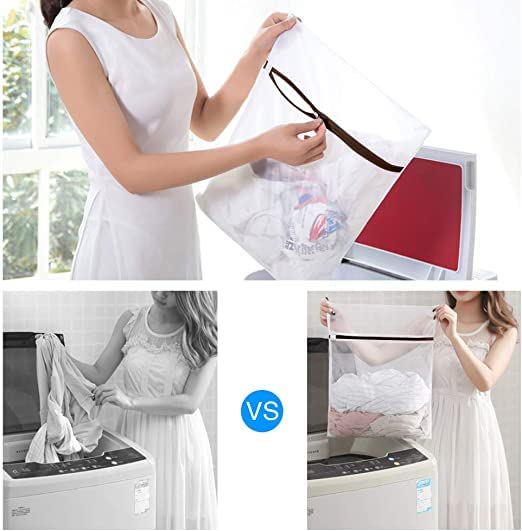 GOGOODA Mesh Laundry Bags for Delicates Durable Protective Wash Bags - size: 2M,2L,1 Bra Bags