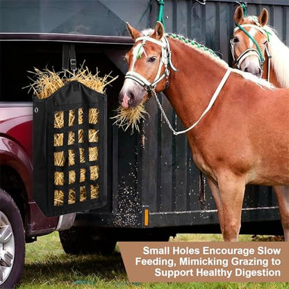 EUBUY 3 Pcs Hay Feeder for Goats and Horses, Slow Feed Design, Hay Nets