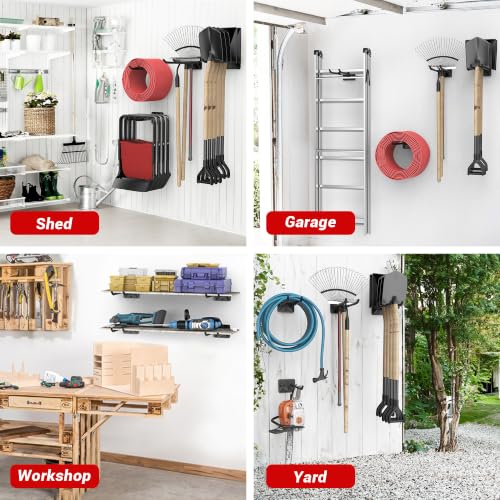 Ultrawall Garage Storage Hooks, Heavy Duty Steel Tool Organizer