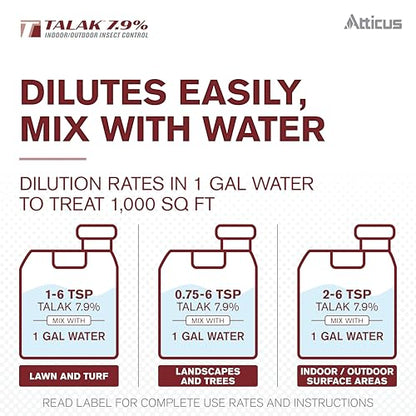 Atticus Talak 7.9% Indoor/Outdoor Bifenthrin Insecticide Concentrate (32oz)