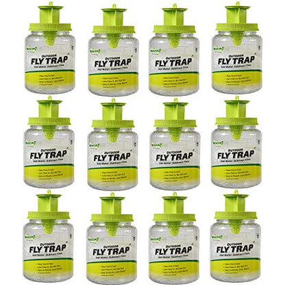 RESCUE! Outdoor Fly Trap - Reusable - 12 Traps