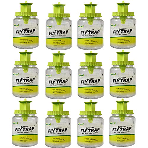 RESCUE! Outdoor Fly Trap - Reusable - 12 Traps