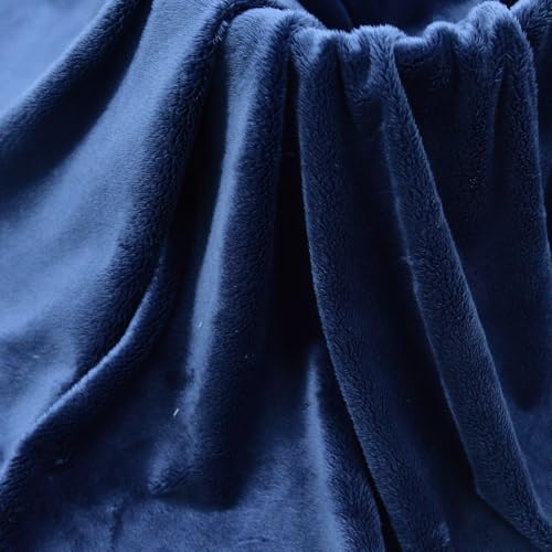 Surf turtle Navy Blue Super Soft Minky Fabric by The Yard, 36"x60" - color: Navy Blue
