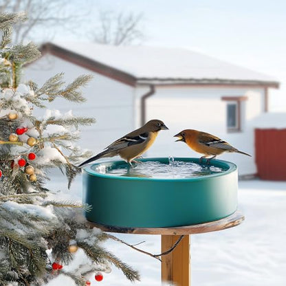 Heated Waterer for Chickens,108OZ Capacity Poultry Water Heater for Chicken Coop Hens Turkey Goose Duck Pigeon Poultry Birds Dog Cat Pet Drinker in Winter