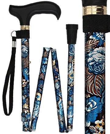 Royal RC Canes Walking Sticks for Men and Women - Stylish Designer Fashionable Adjustable Derby Canes - Lightweight Aluminum Cool Walking Sticks with HD Patterns - color: Dark Blue/Navy (Multicolor)
