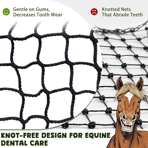 5x5ft Bolded Hay Net for Horses – Heavy-Duty Slow Feeder