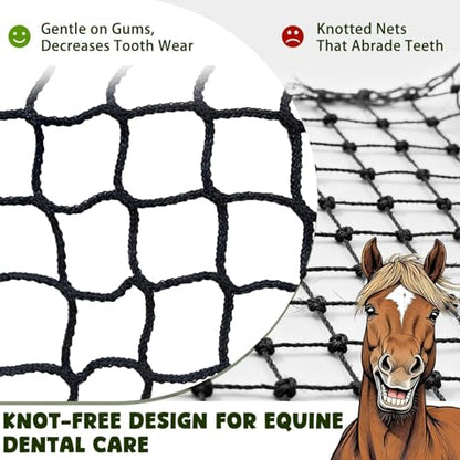 5x5ft Bolded Hay Net for Horses – Heavy-Duty Slow Feeder