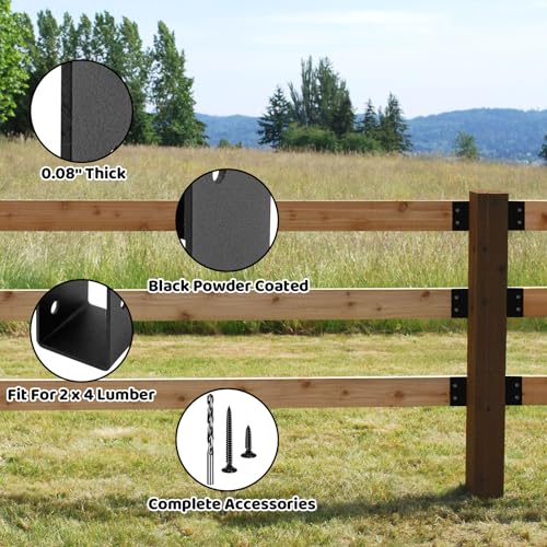 Concealed Joist Hanger Brackets,Woodwork Concealed-Flange Hanger for 2" x 4”(Actual:1.5" x 3.5“) Lumber,U-Shaped Joist Steel Bracket for Wood Fence,Porch,Swing,Handrails(12Pack)