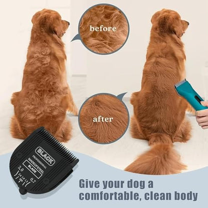 1PCS Adjustable 5 in 1 Replacement Blades Compatible with Wahl 5 in1 Clipper Bravura, Chromado, Creativa, Figura, Motion, Supergroom Dog Grooming Clippers (Black) - color: (BLACK-1