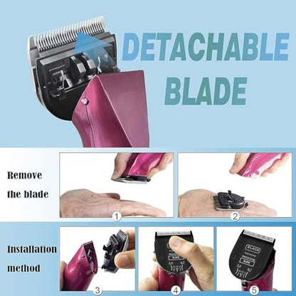 1PCS Adjustable 5 in 1 Replacement Blades Compatible with Wahl 5 in1 Clipper Bravura, Chromado, Creativa, Figura, Motion, Supergroom Dog Grooming Clippers (Black) - color: (BLACK-1