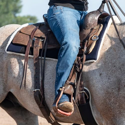 Classic Equine Performance Trainer Saddle Pad, Felt Top, Navy